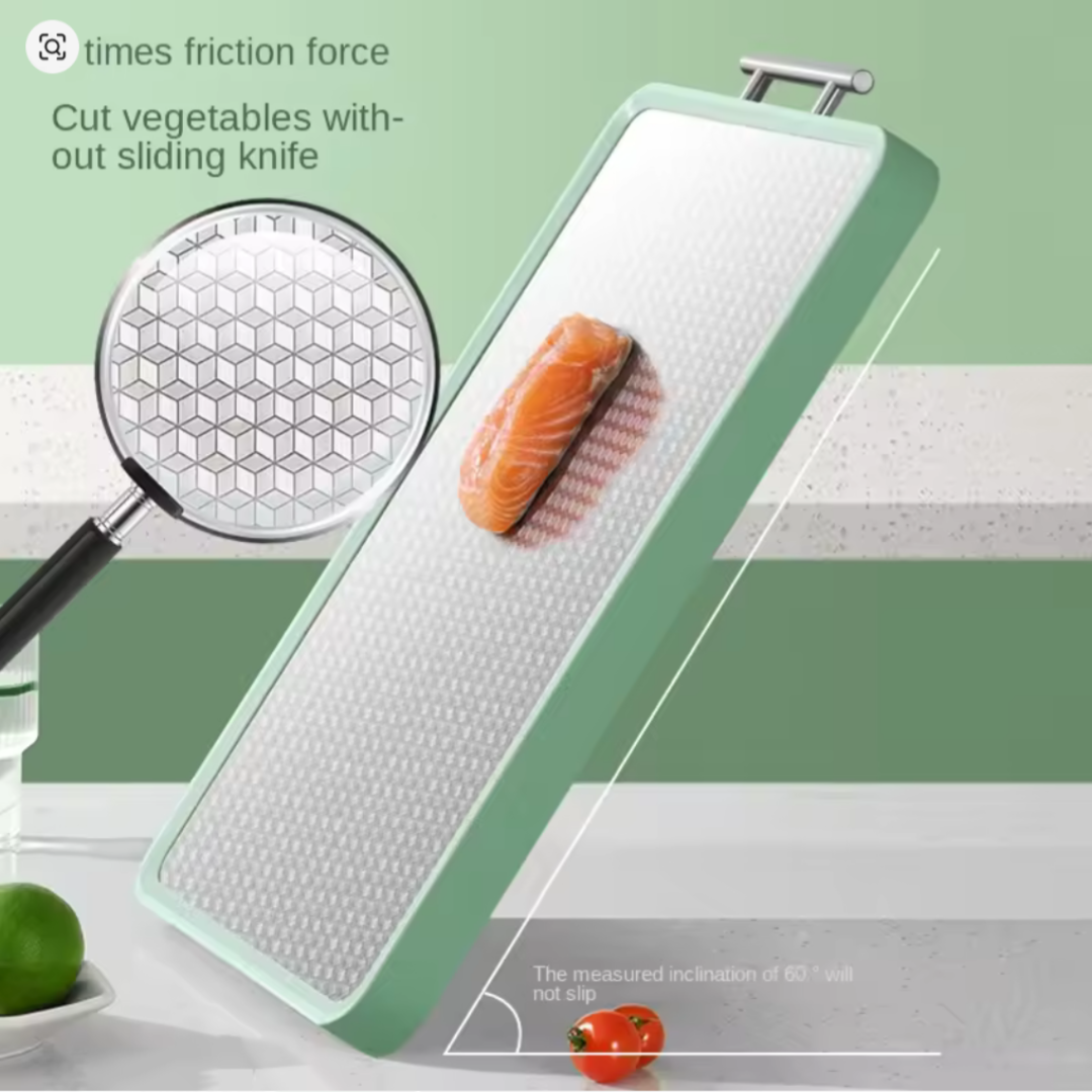 DOUBLE-SIDED STAINLESS STEEL CUTTING BOARD 40CM L, 27CM W