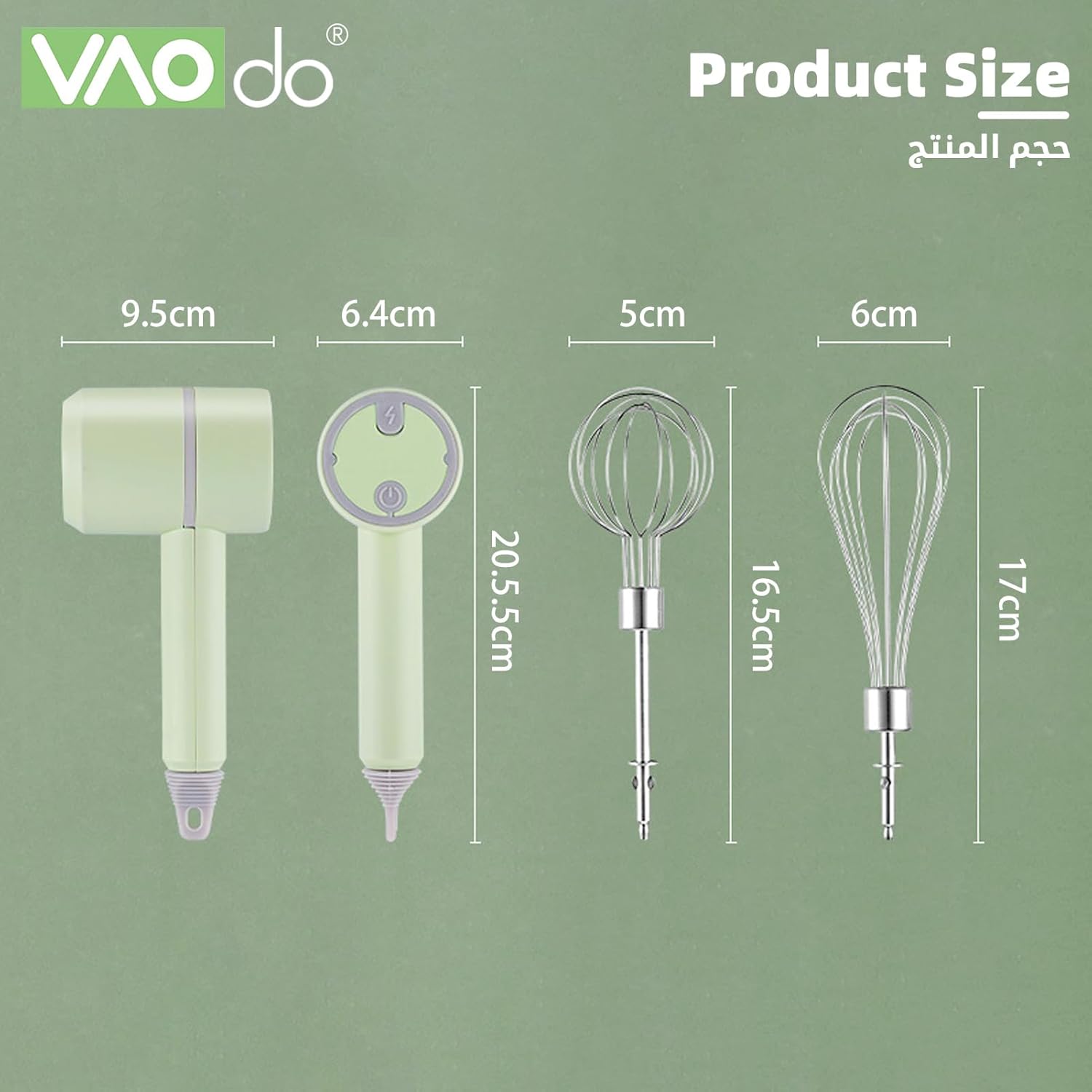 Cordless Electric Whisk, Hand Mixer Portable Handheld