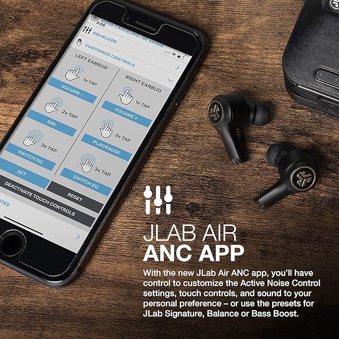 JLab Epic Air ANC True Wireless Bluetooth 5 Earbuds
