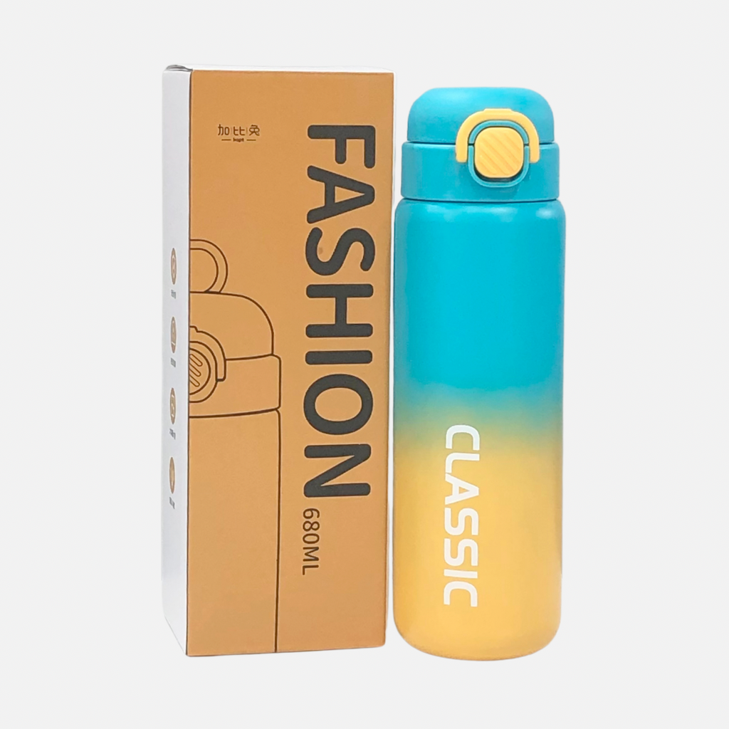 FASHION WATER BOTTLES IN 4 COLOURS 680ML