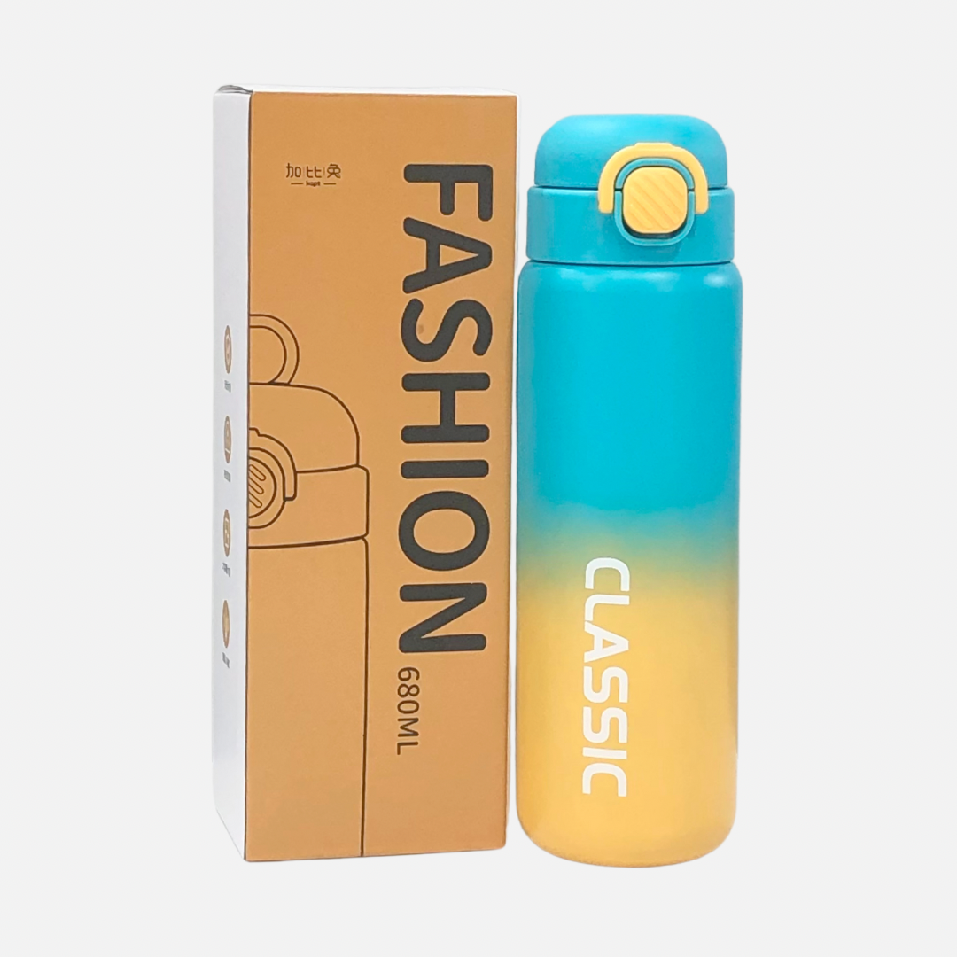 FASHION WATER BOTTLES IN 4 COLOURS 680ML