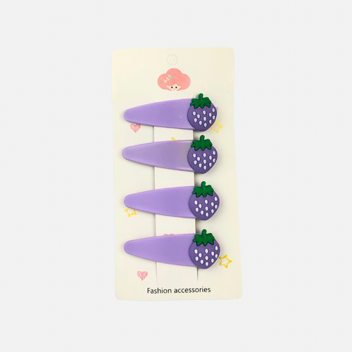 4 PCS PURPLE HAIR PINS