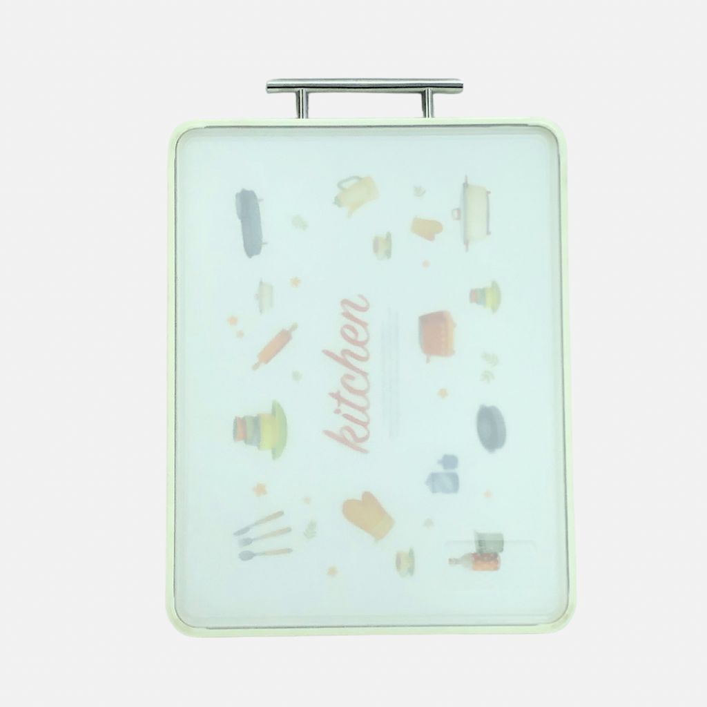 DOUBLE-SIDED STAINLESS STEEL CUTTING BOARD 38.5CM L, 27CM W