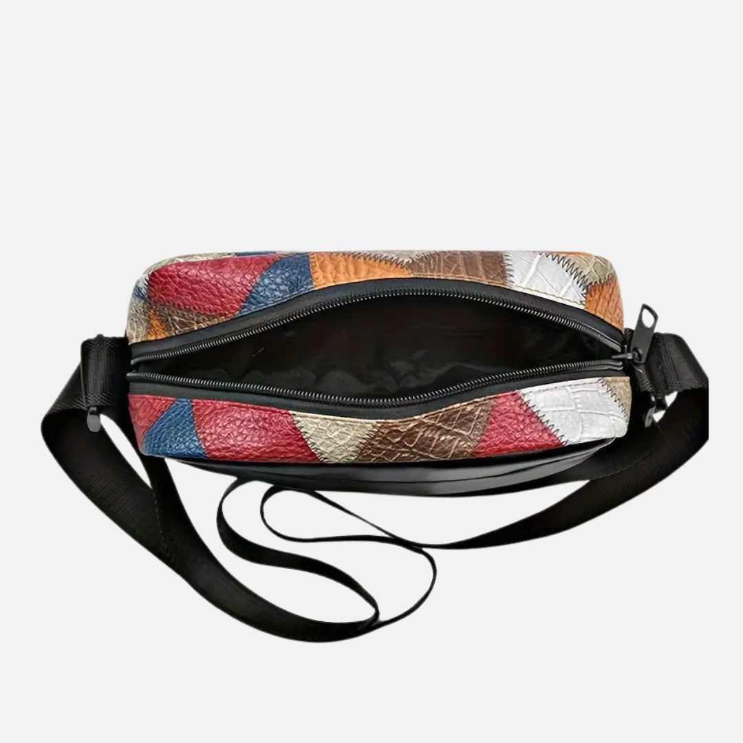 CROSSBODY BAG WITH ADJUSTABLE BAG WITH BAG WITH ADJUSTABLE SHOULDER STRAP & ZIPPER CLOSURE