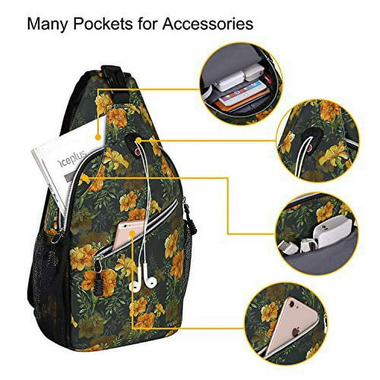 MOSISO POLYESTER SLING BAG
