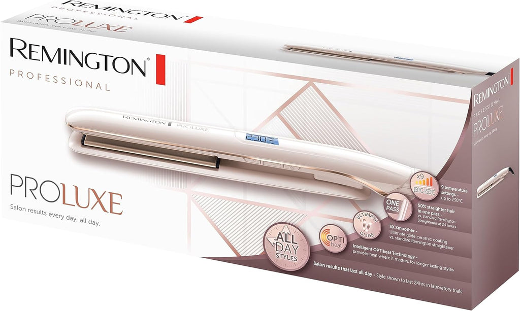 Remington Proluxe Ceramic Hair Straighteners with Pro+ Low