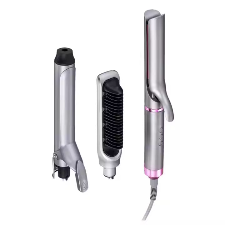 ELECTRIC HOT COMB HAIR STRAIGHTENER 3 IN 1 HAIR CURLING IRON