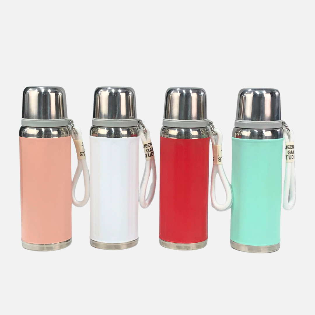 FEATURES VACCUM BOTTLES IN 4 COLOURS 650ML