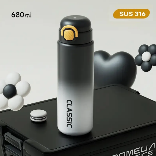 FASHION WATER BOTTLES IN 4 COLOURS 680ML