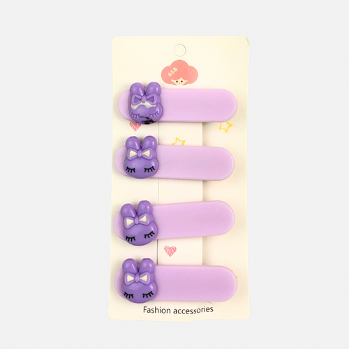 4 PCS PURPLE HAIR PINS