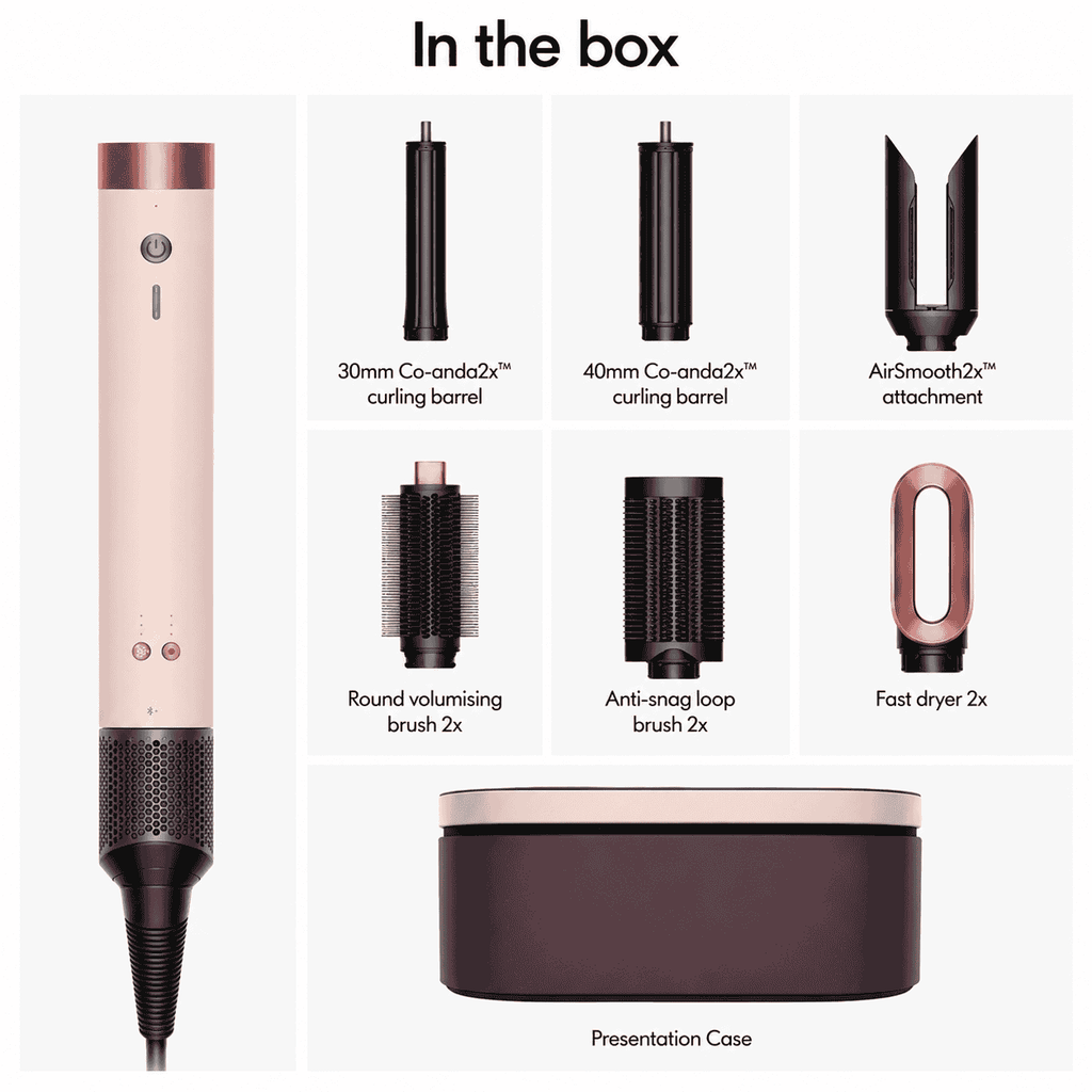 Dyson Airwrap Co-anda2x™ HS 09, 6-in-1 Multi-Styler & Dryer with Styling Attachments & Storage Case