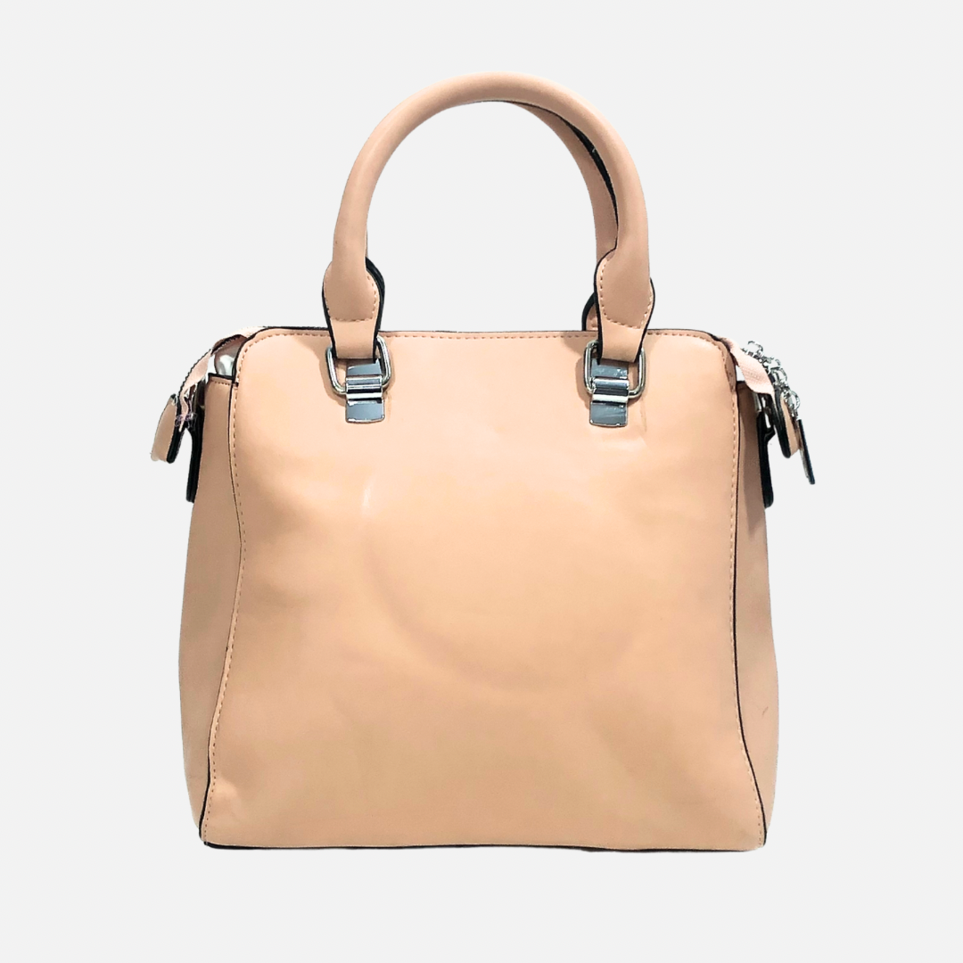 LEATHER TEXTURE HAND BAG