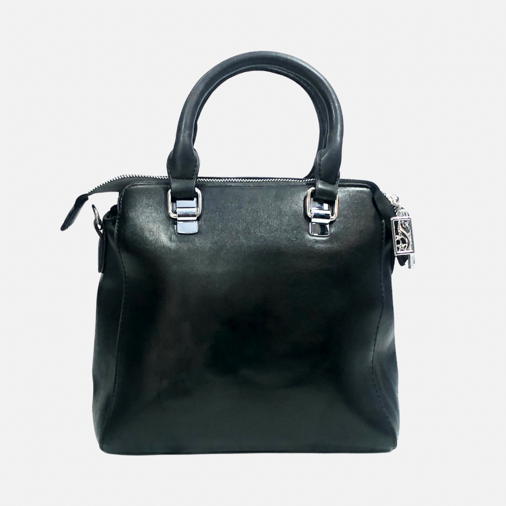 LEATHER TEXTURE HAND BAG
