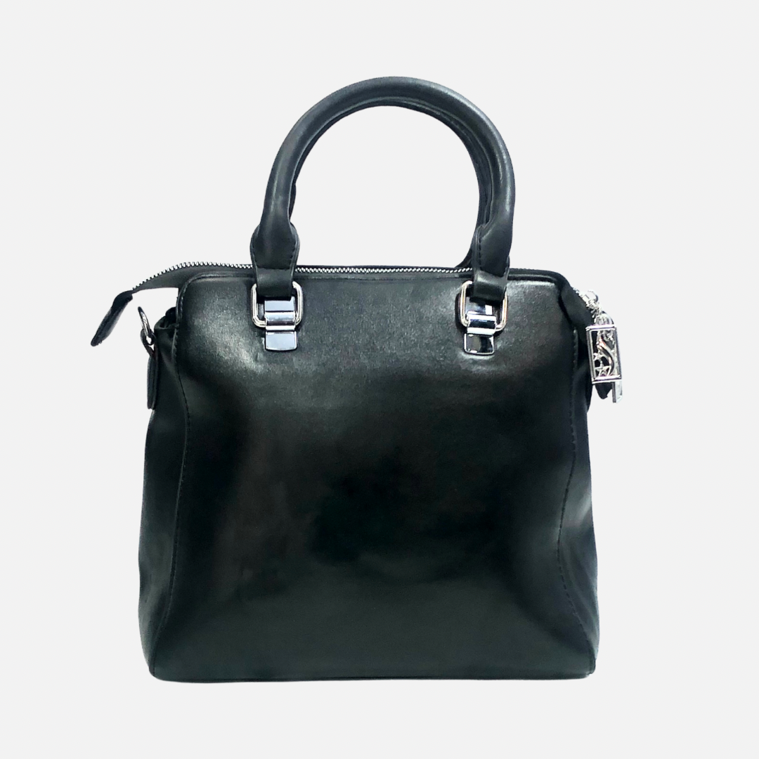 LEATHER TEXTURE HAND BAG