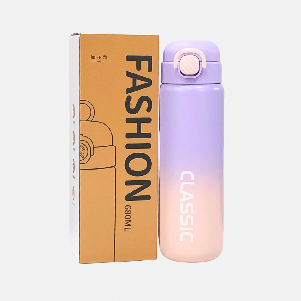 FASHION WATER BOTTLES IN 4 COLOURS 680ML