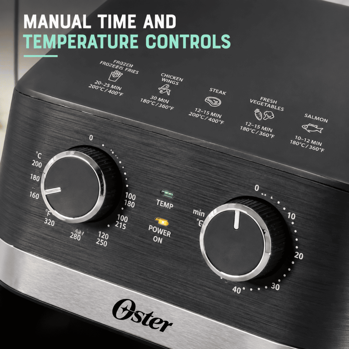 Oster DiamondForce™ 4L Air Fryer | Non-Stick Coating | Whole Chicken Capacity up to 2.3kg