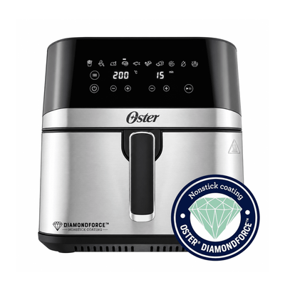 Oster®️ DiamondForce Digital Air Fryer 7.5L with 10 Automatic Programs CKSTAF75DSSDF