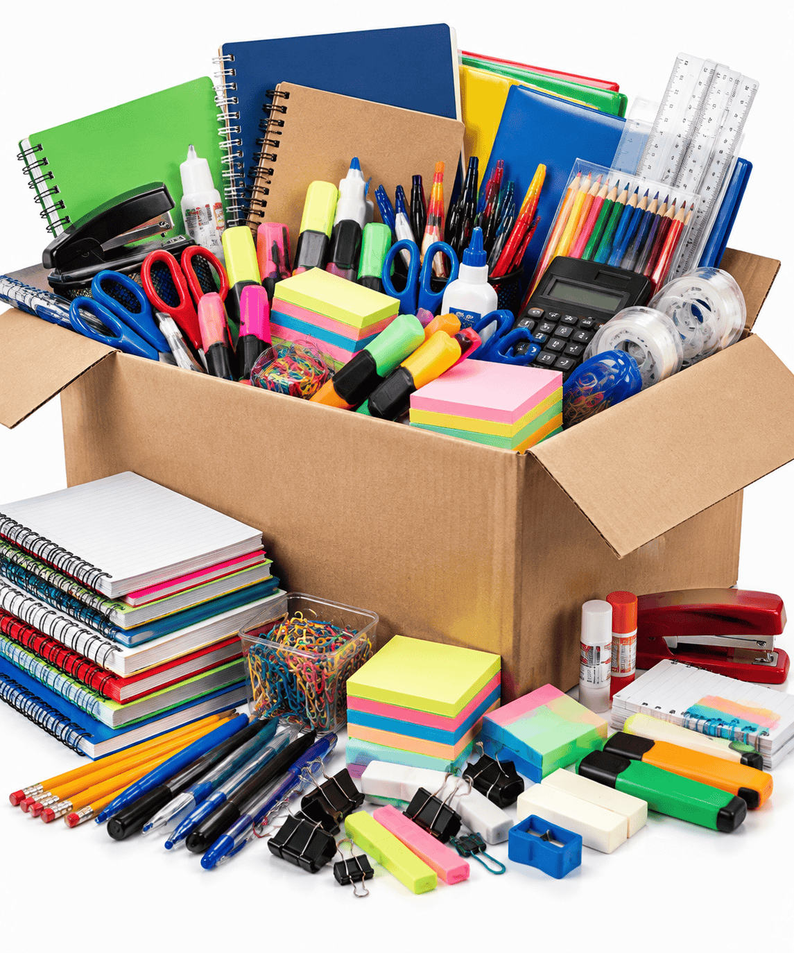 Mixed Stationery Box 3KG | Bulk School &amp; Office Supplies Pack