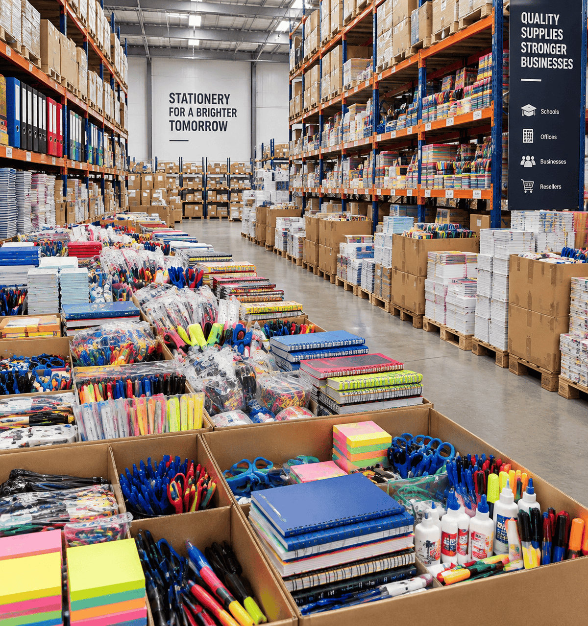 Mixed Stationery Box 3KG | Bulk School &amp; Office Supplies Pack