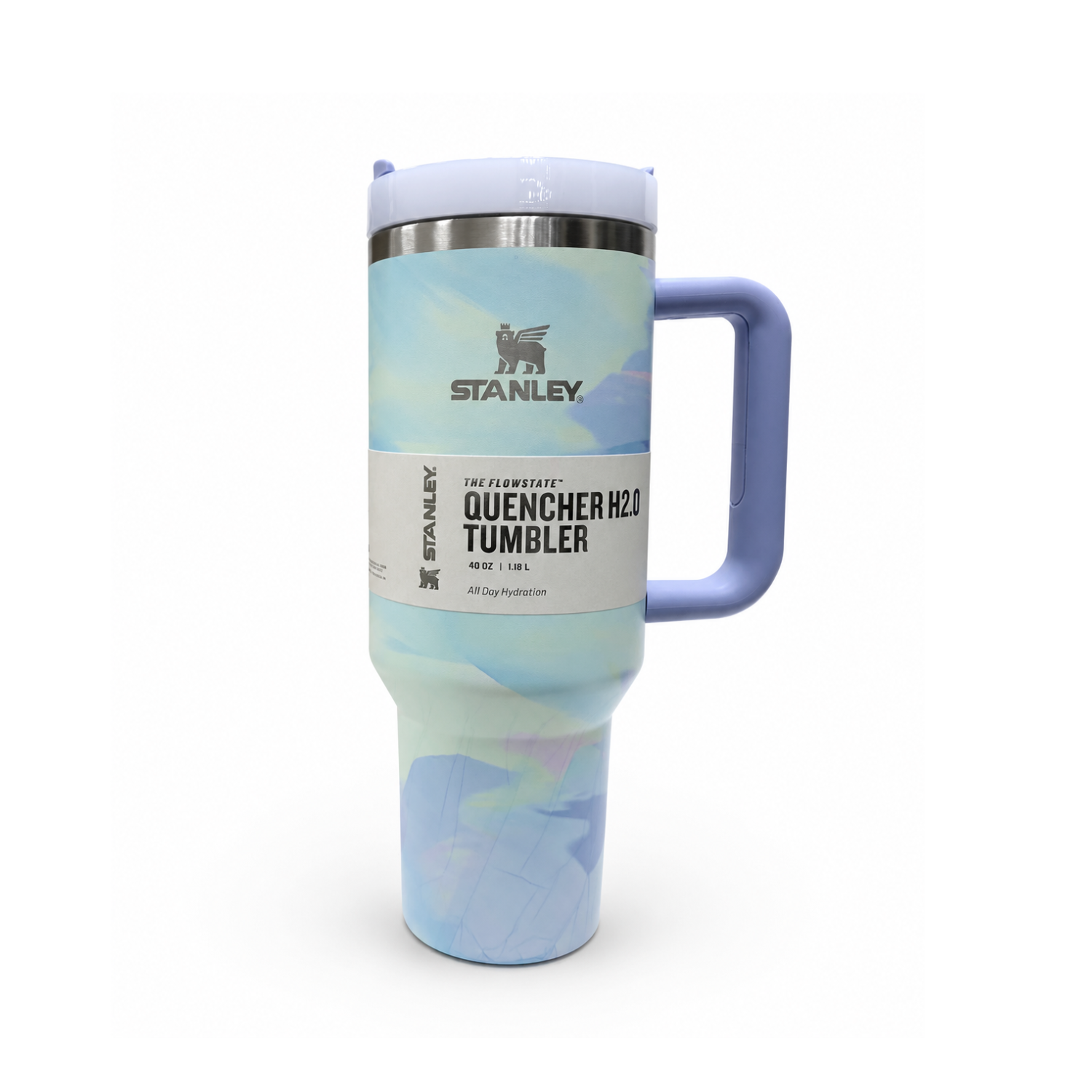 Stanley Quencher H2.0 FlowState Tumbler 40oz (1.18L) – Sky Blue Marble