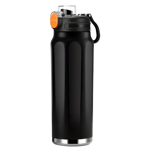 Stainless Steel Sports Water Bottle – Hexagon Design