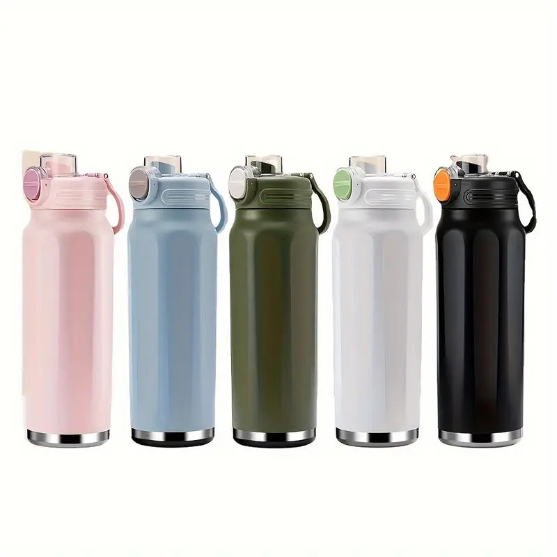 Stainless Steel Sports Water Bottle – Hexagon Design